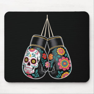 Mexican Vintage Style Boxing Gloves Aztec Mayan Mouse Mat