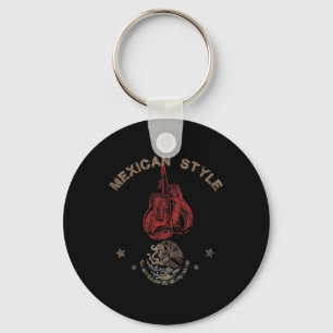 Mexican Vintage Style Boxing Great Boxer Key Ring