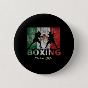 Mexican Vintage Style Boxing Great Boxing 6 Cm Round Badge