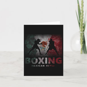 Mexican Vintage Style Boxing Great For A Boxer Card