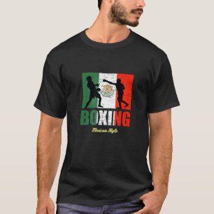 Mexican Vintage Style Boxing Sports T-Shirt