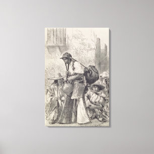 Mexican Water-Carrier Canvas Print