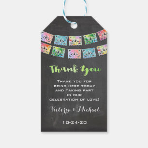 Mexican Wedding Fiesta thank you favour gift tags