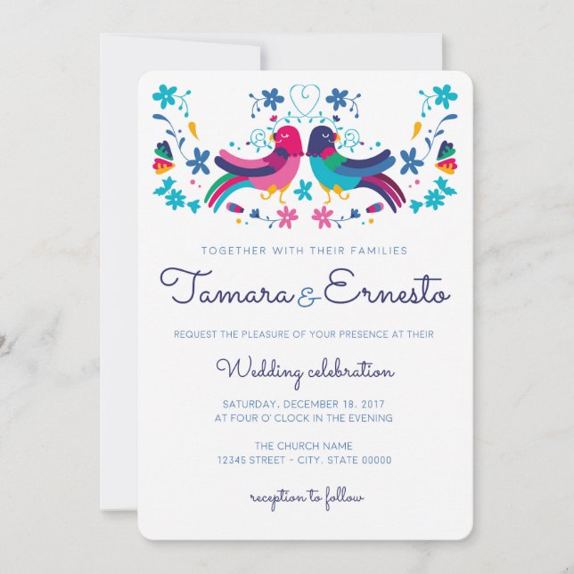 Mexican wedding invitation (Front)