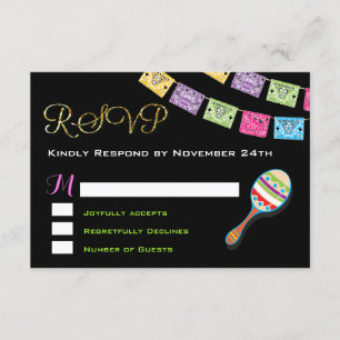 Mexican Wedding RSVP Card