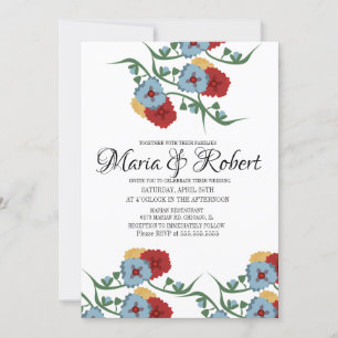 Mexican Wedding Theme Greenery Vine Floral Invitation
