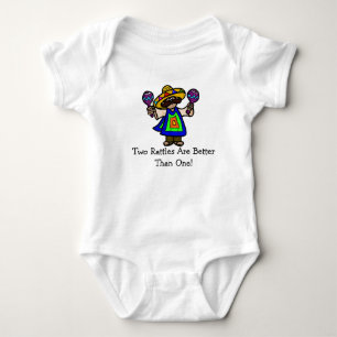 Mexican with Maracas Baby Shirt   Customise It!