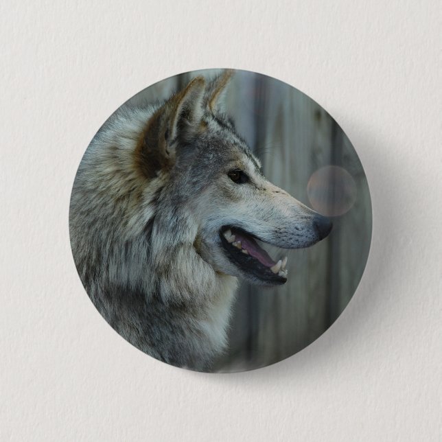 Mexican Wolf Button (Front)