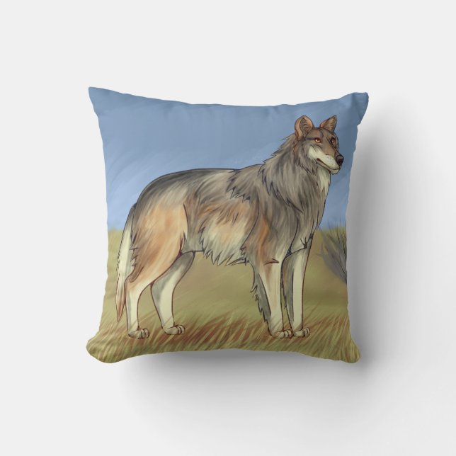 Mexican Wolf Cushion (Front)