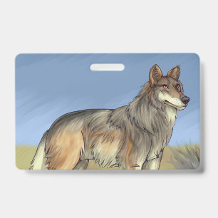 Mexican Wolf ID Badge