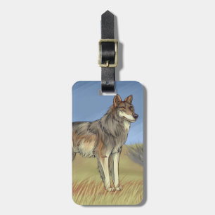 Mexican Wolf Luggage Tag