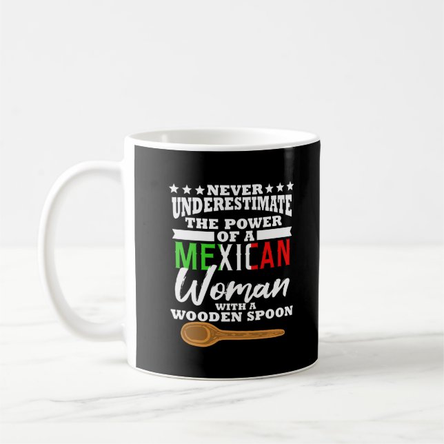 Mexican Woman Funny Latina Mum Gift Coffee Mug (Left)