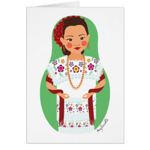 Mexican, Yucatan Matryoshka Card