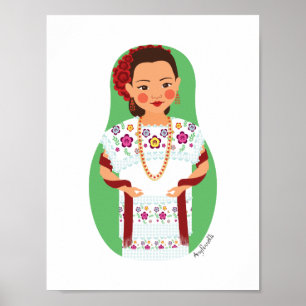Mexican, Yucatan Matryoshka Poster