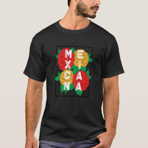 Mexicana Heritage Flower Traditional Cultural T-Shirt