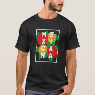Mexicana Heritage Flower Traditional Cultural T-Shirt