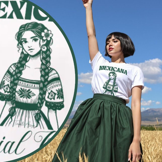 Mexicana Social Club Empowered Latina Bonita T-Shirt (Mexicana Social Club Empowered Latina Bonita T-Shirt.)