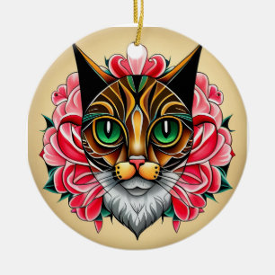 MexiCat: A Tiger Tale in Folk Art Ceramic Tree Decoration