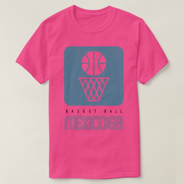 Mexico 1968 Basketball T-Shirt (Design Front)