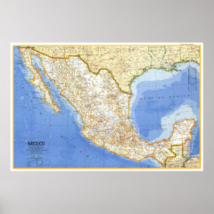 " Mexico: 1973 Classic MAP ... Poster