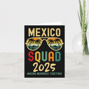 Mexico 2025 Squad Tropical Beach Family Vacation M Card