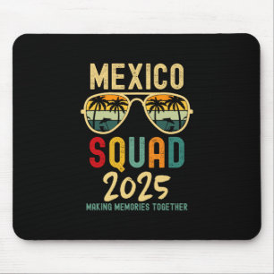 Mexico 2025 Squad Tropical Beach Family Vacation M Mouse Mat