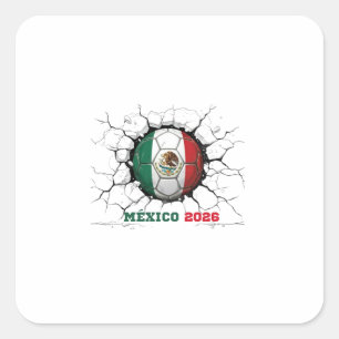 "Mexico 2026:   Orgullo y Pasión Square Sticker