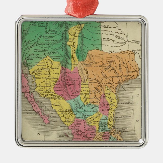 Mexico 3 metal tree decoration (Front)