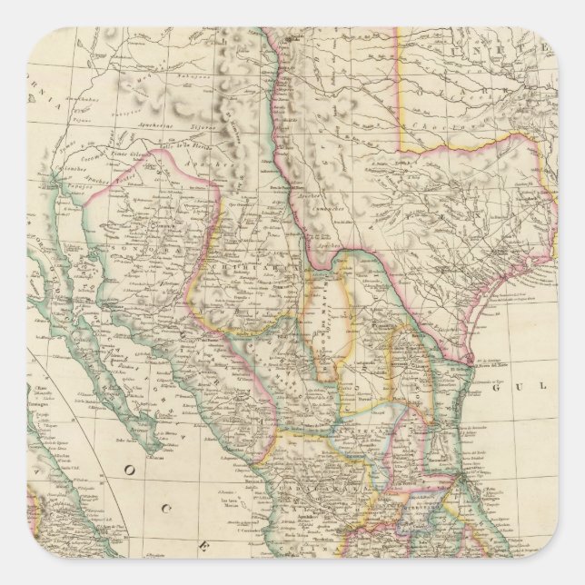 Mexico 5 square sticker (Front)