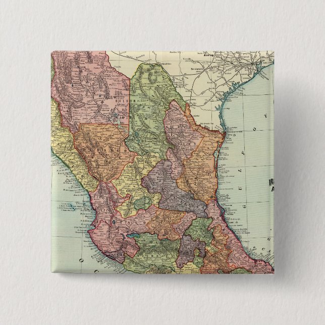 Mexico 7 15 cm square badge (Front)