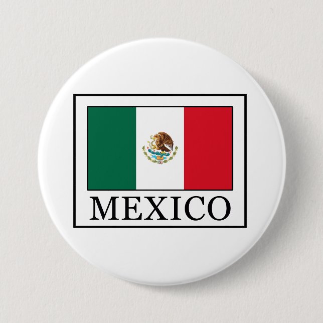 Mexico 7.5 Cm Round Badge (Front)