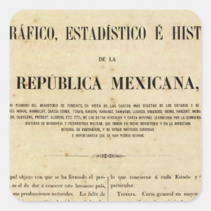 Mexico 9 square sticker