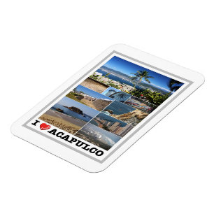 Mexico - Acapulco - I Love - Magnet