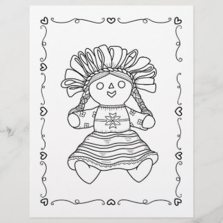 Mexico activity colouring page