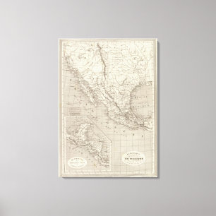 Mexico and Central America 2 Canvas Print