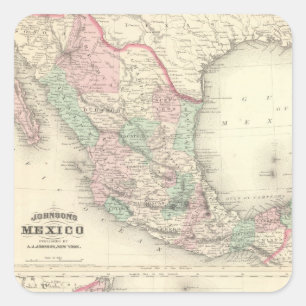 Mexico and Central America 2 Square Sticker
