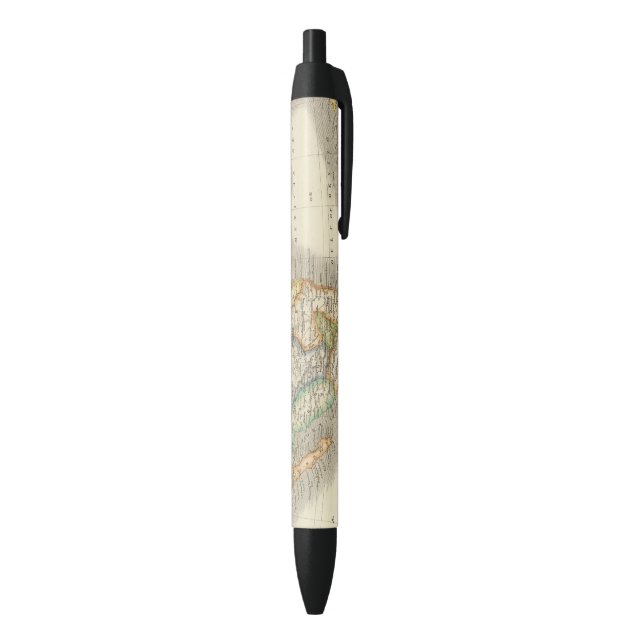 Mexico and Guatamala Black Ink Pen (Bottom (Vertical))