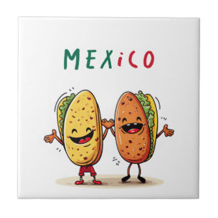 Mexico and Tacos Tile