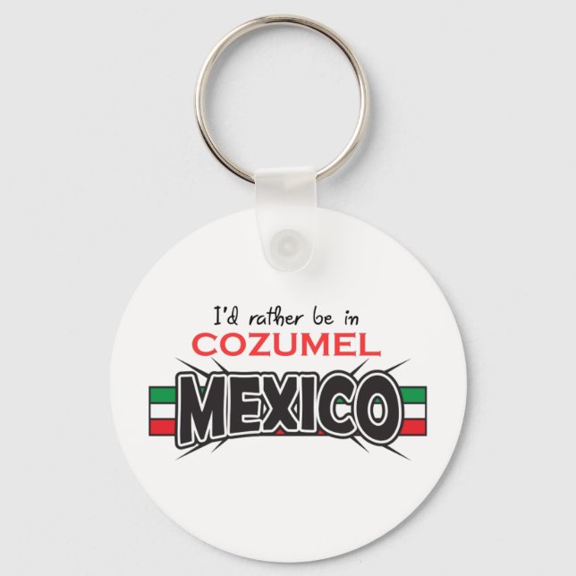 MEXICO APPLIQUE COZUMEL KEY RING (Front)