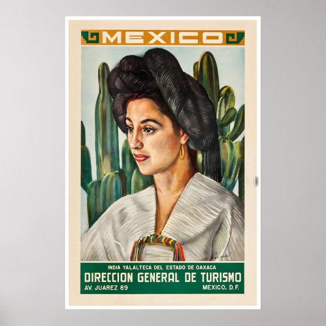 Mexico Art Mexican Print Travel Poster (XR2480)a (Front)