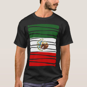 Mexico Baseball Flag for Mexican Baseball Fans T-Shirt