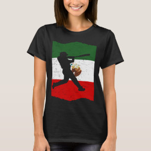 Mexico Baseball Flag for Mexican Baseball Fans Vin T-Shirt