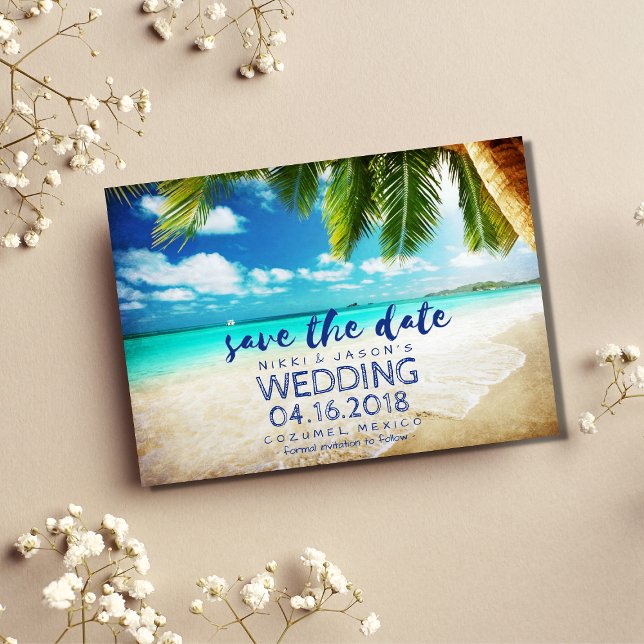 Mexico Beach Destination Wedding Save the Dates Save The Date (Creator Uploaded)