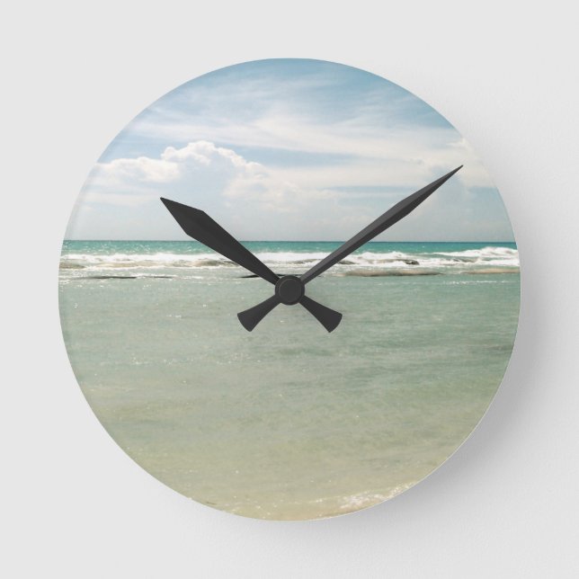 Mexico Beach Round Clock (Front)
