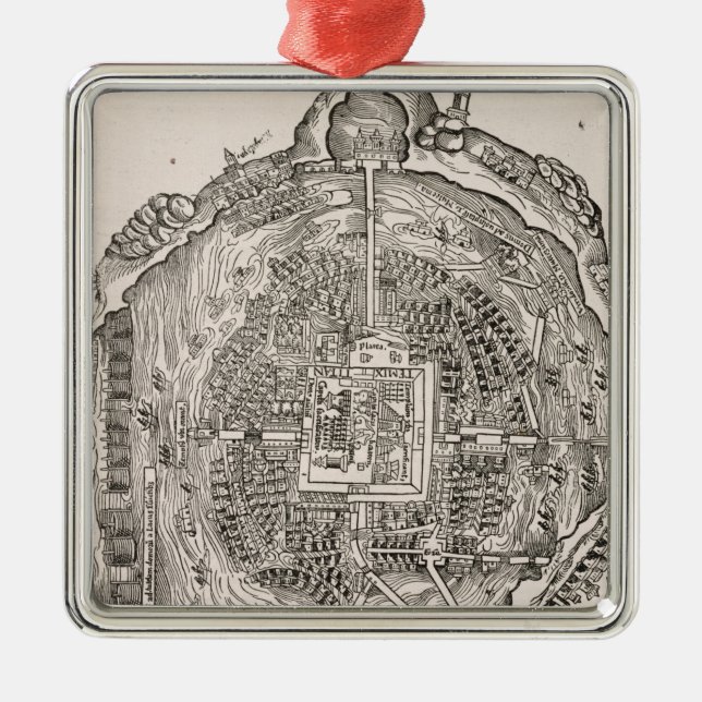 Mexico Before the Conquest Metal Tree Decoration (Front)