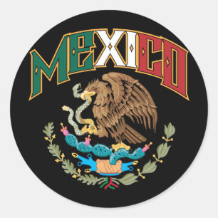 Mexico Big and Bold Classic Round Sticker