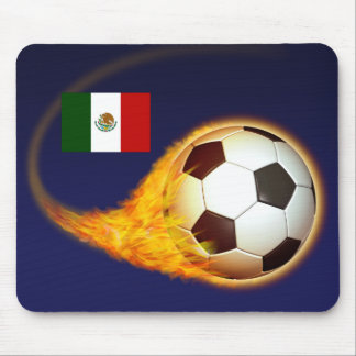 Mexico Blazing Soccer Mouse Mat
