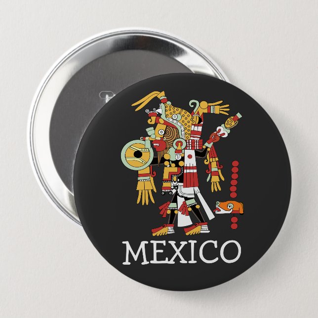 Mexico Button (Front & Back)