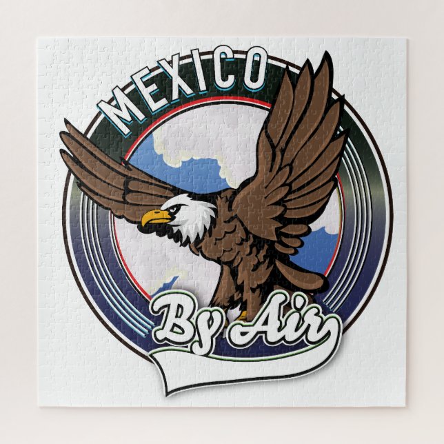 Mexico by air travel patch. jigsaw puzzle (Vertical)