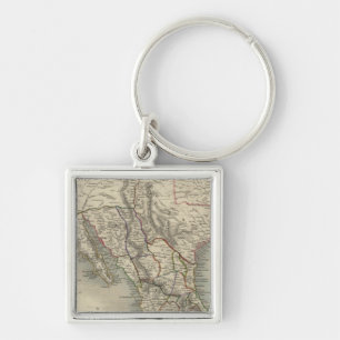 Mexico, California and Texas Key Ring
